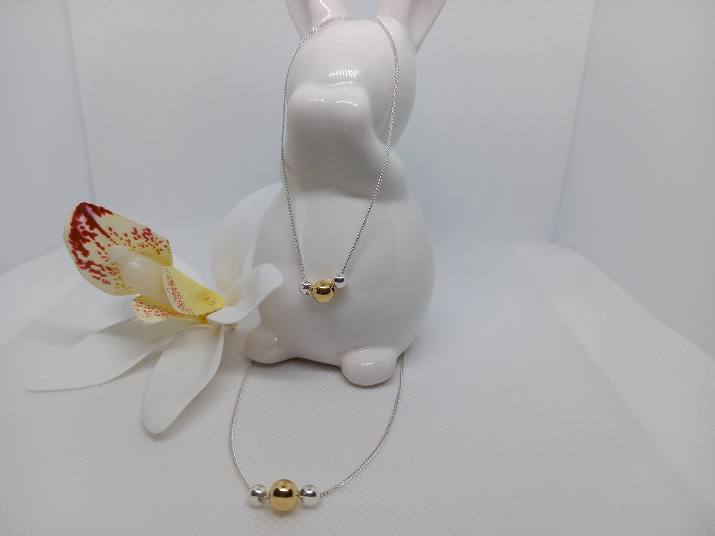 Necklace with Gold-Plated Ball