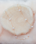 Multiple Freshwater Pearls on Chain - Silver and Gold Plated