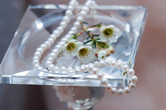 Freshwater Pearl (6-7mm) String with Rhodium Plated Clasp